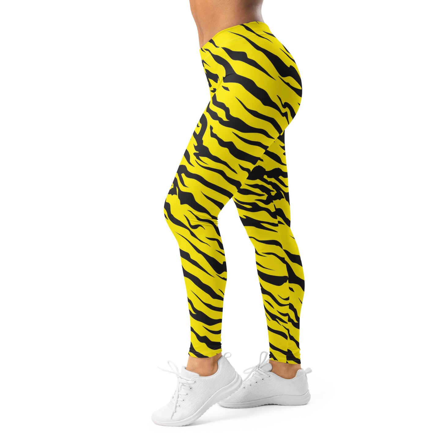 80's Yellow Tiger Print Leggings